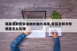 墙面定制柜安装顺序图片简单,安装定制衣柜墙面怎么处理